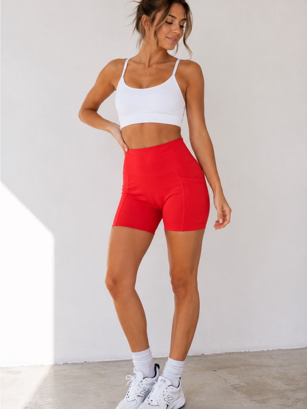 Yogalicious High Waisted Biker Shorts Small Athletic Workout